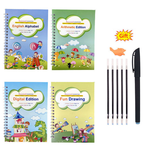 Copy Book Children Writing Sticker Practice English Copybook