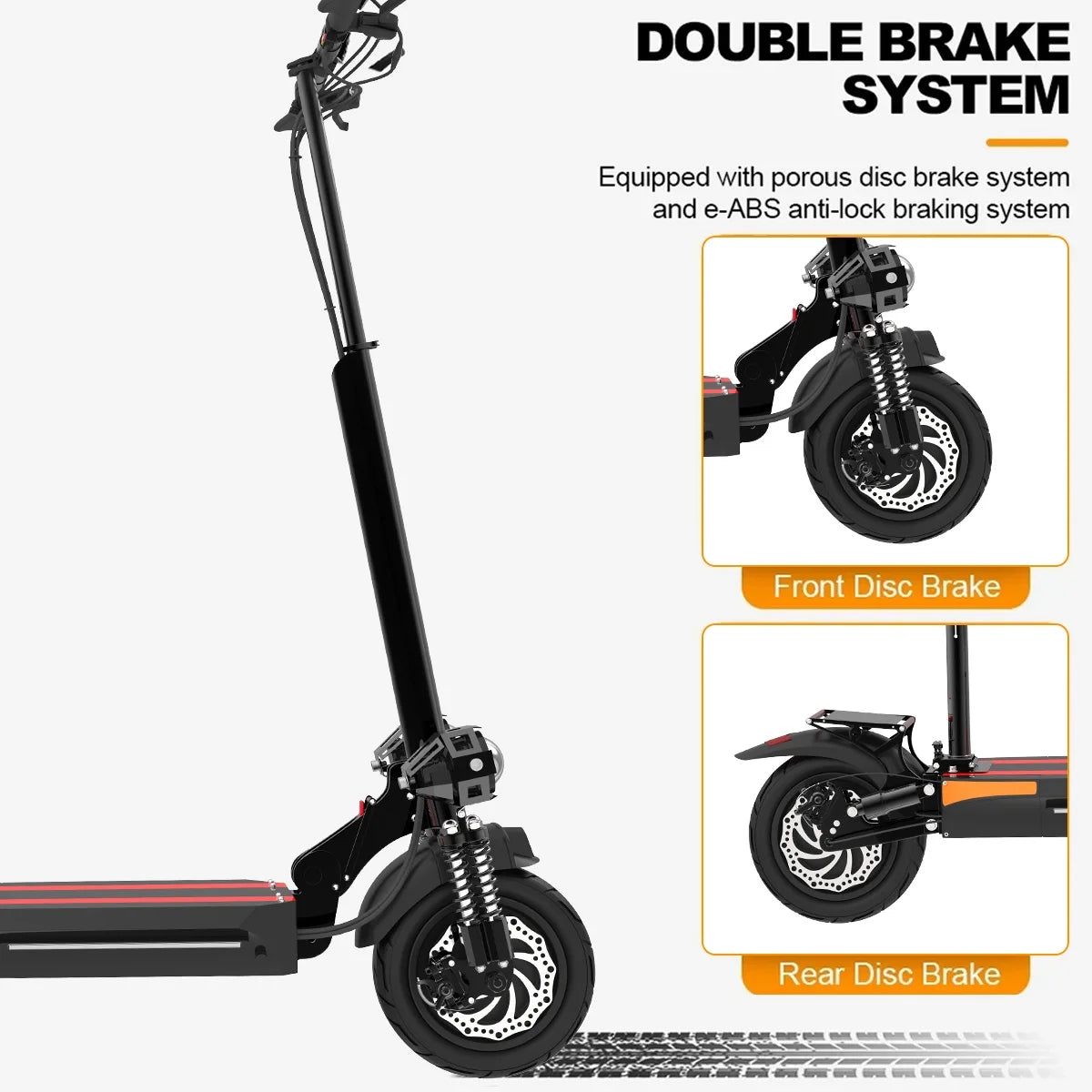 Electric Scooter for Adults, 2400W Motor Power, 40 Mph Top Speed, 20.8Ah Lithium Battery up to 45Miles, 10 Inch Pneumatic Tire, Commuter Electric Scooter with Seat