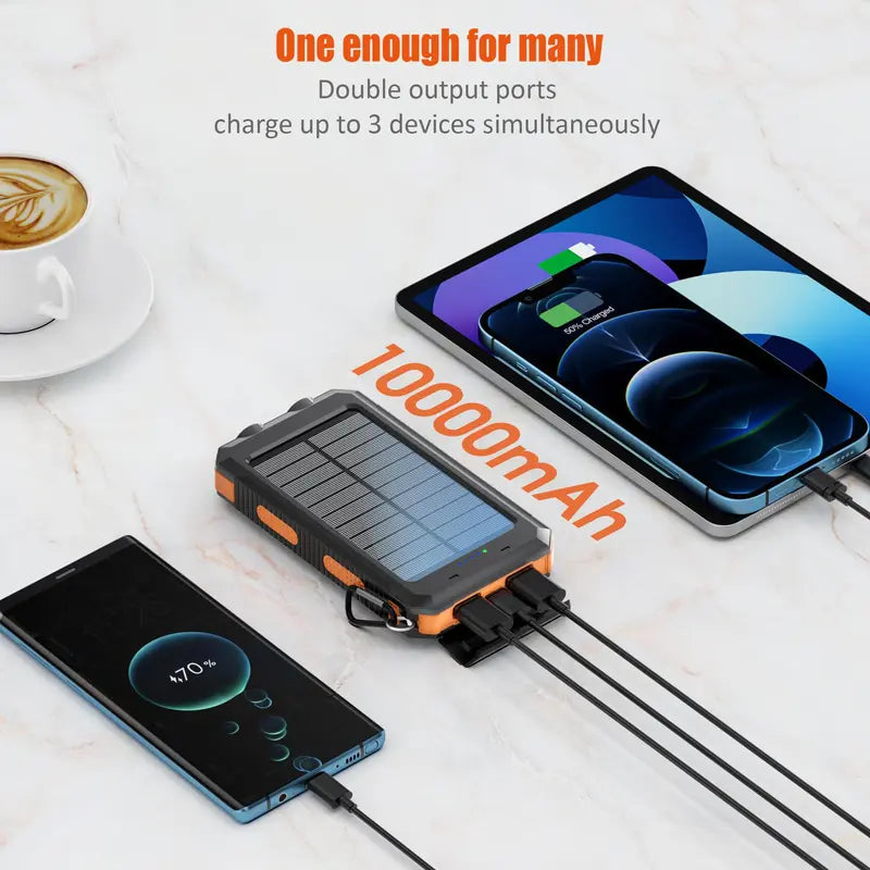 10000Mah Portable Solar Power Bank for Mother&