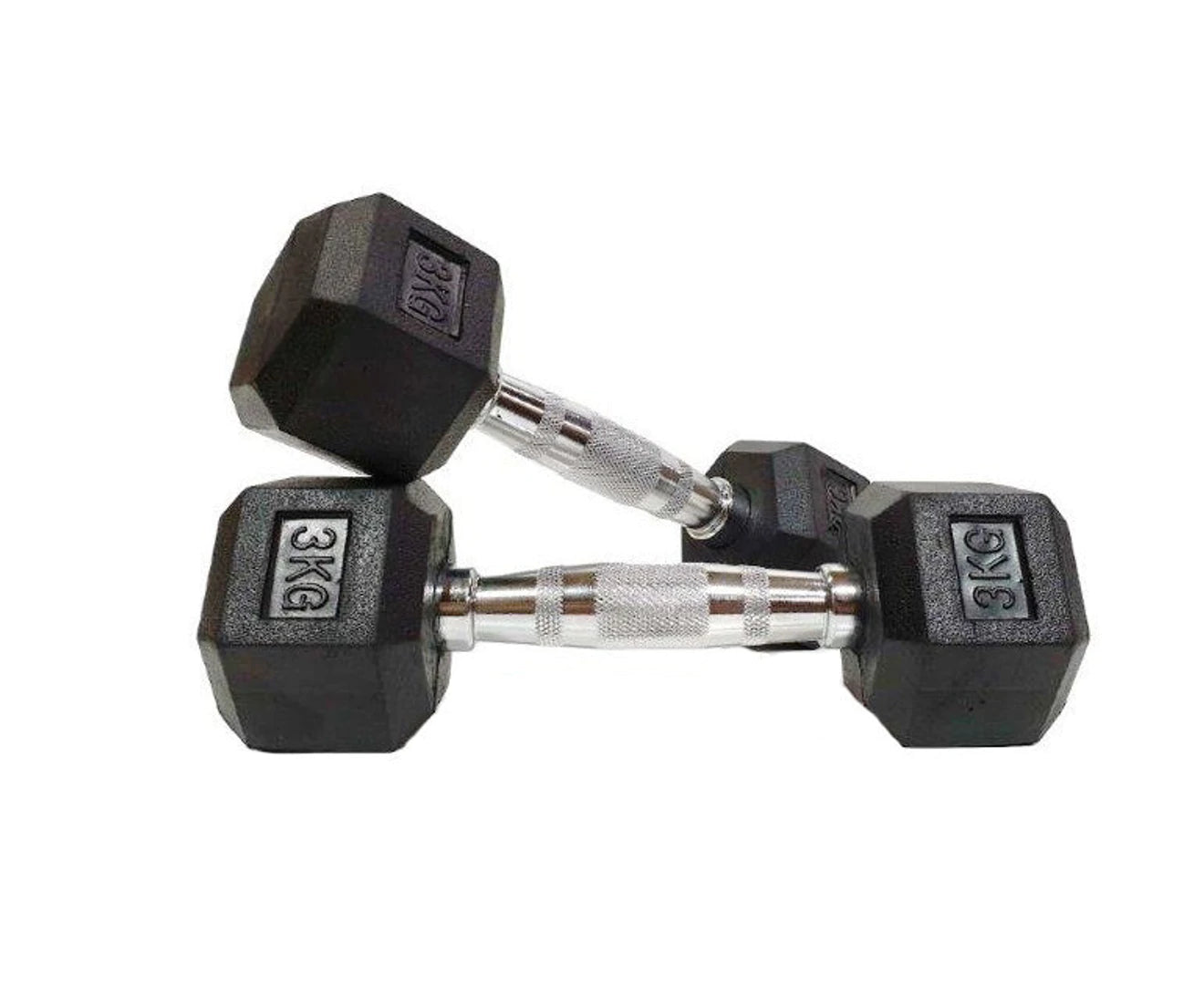 Morgan Rubber Hex Dumbbells [20Kg (Pair)]