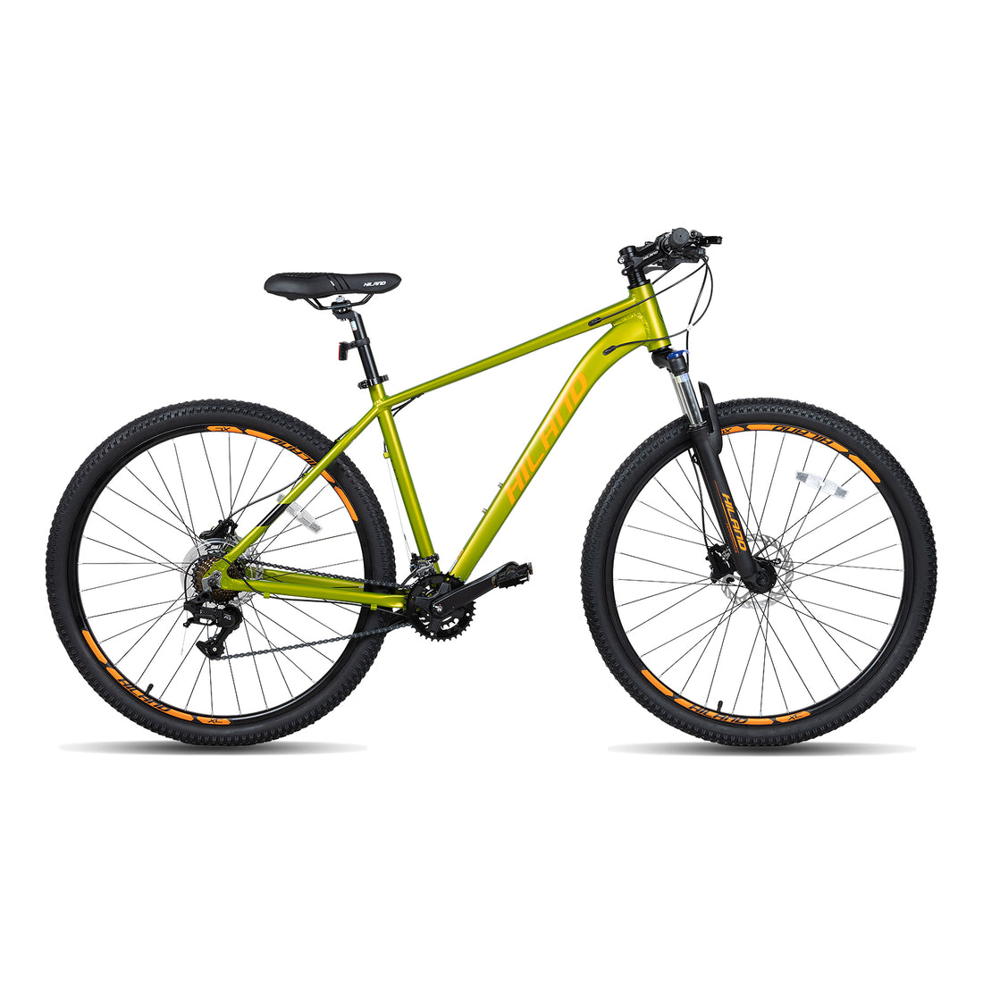 Hiland 29 Inch Mountain Bike for Men Adult Bicycle Aluminum Hydraulic Disc-Brake 16-Speed with Lock-Out Suspension Fork