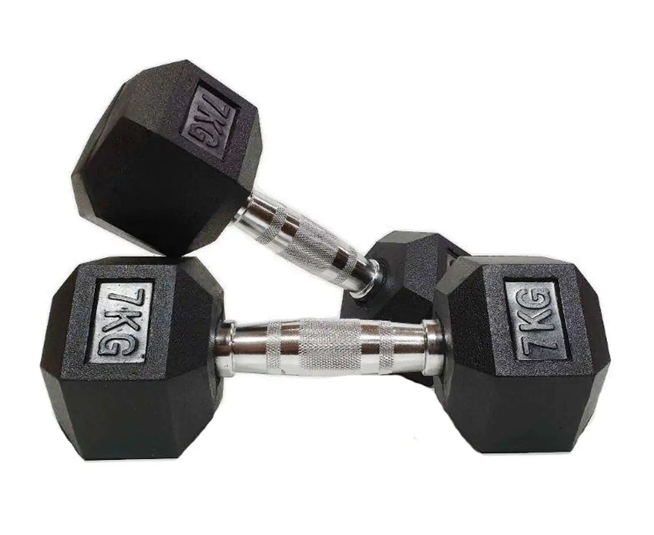 Morgan Rubber Hex Dumbbells [15Kg (Pair)]