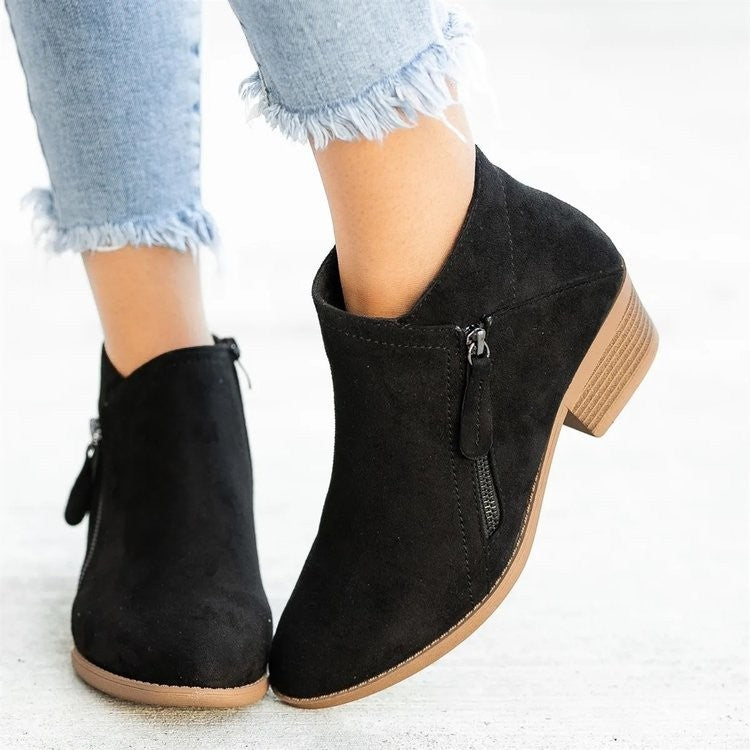 Winter Boots Suede Fashion Women&