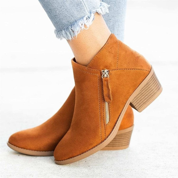 Winter Boots Suede Fashion Women&