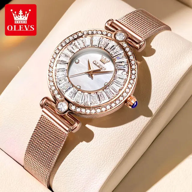 Luxury Diamond Quartz Watch