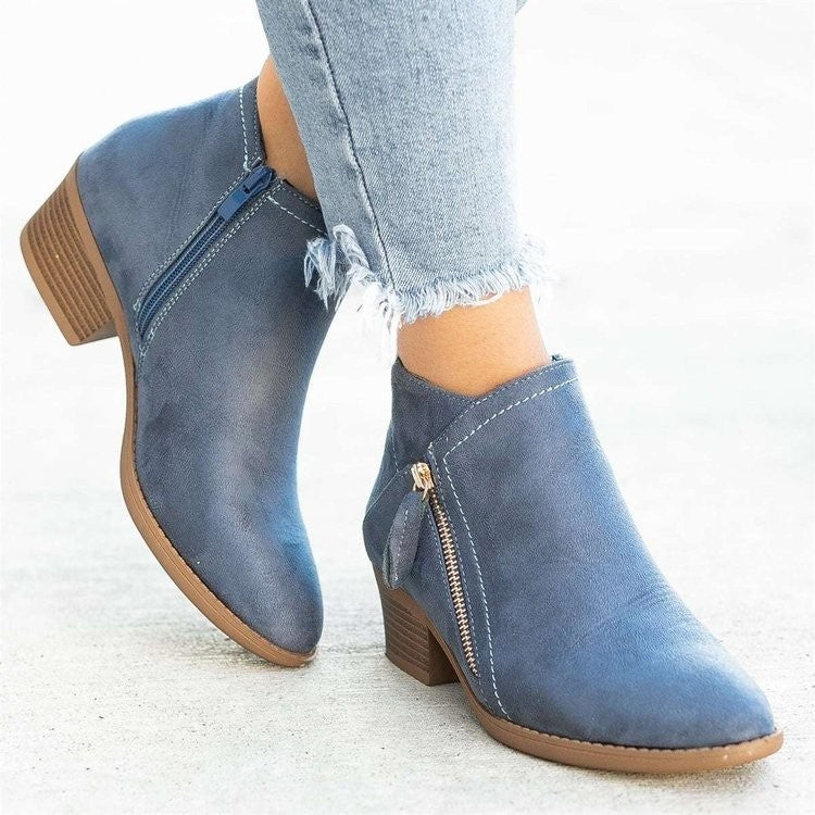 Winter Boots Suede Fashion Women&