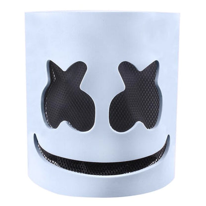 DJ Luminous Head Mask Lifelike Marshmello Mask Breathable Helmet Mask Durable Carnival Festival Halloween Party Props Cosplay