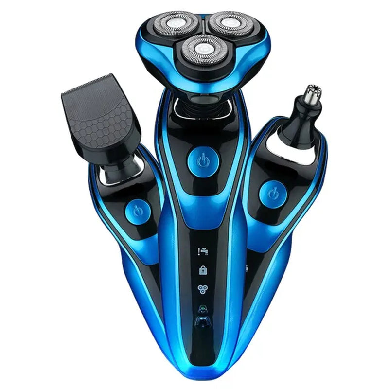 Electric Shaver Rotary Shaver Electric Razor Beard Trimmer Rechargeable Hair Cutting Shaving Machine Clipper for Men Waterproof