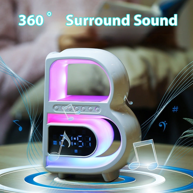 2024 New B-Shaped Blutooth Speaker Multifunctional Smart Music Rhythm Lighting