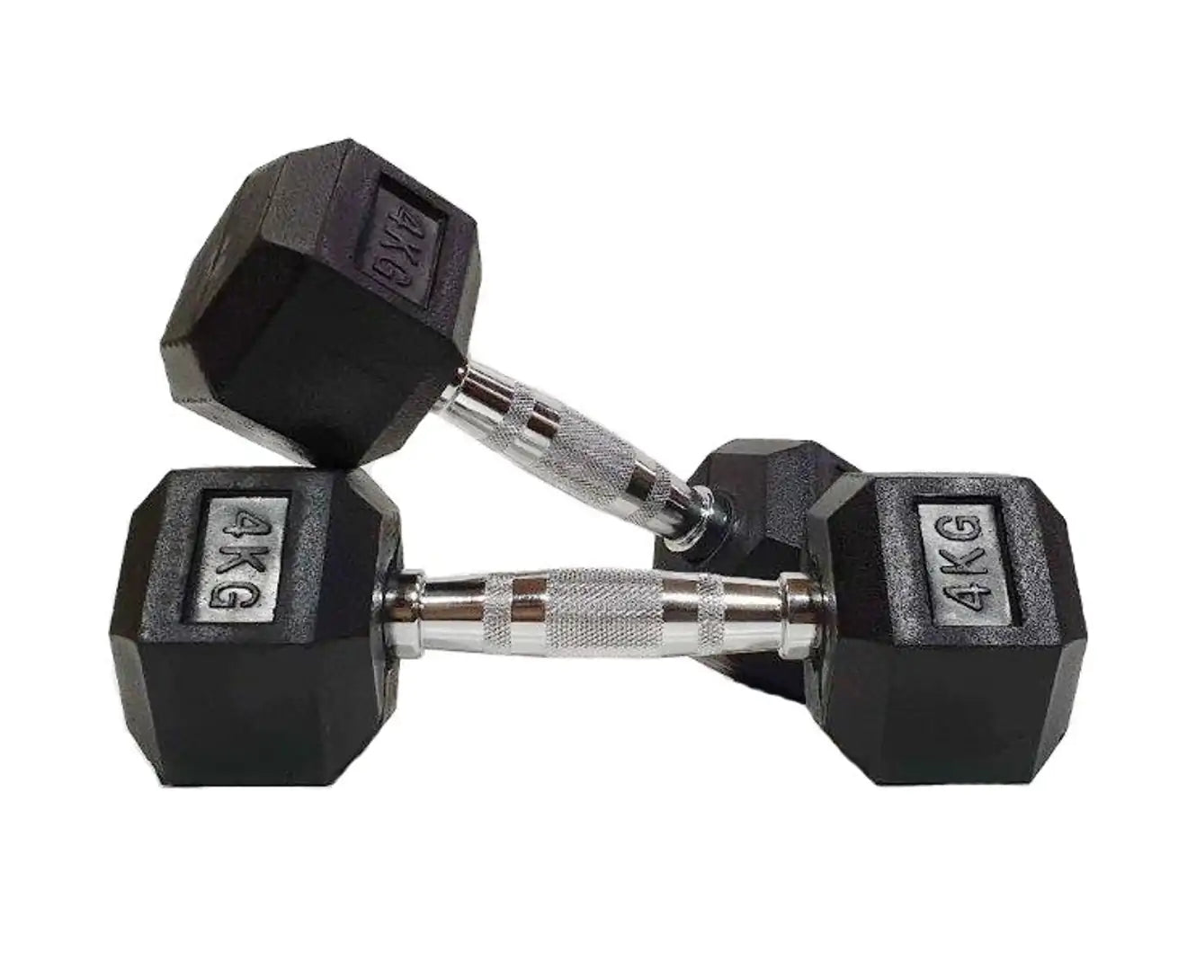 Morgan Rubber Hex Dumbbells [15Kg (Pair)]