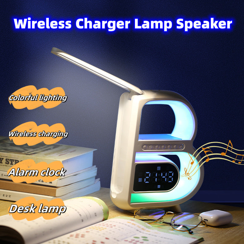 2024 New B-Shaped Blutooth Speaker Multifunctional Smart Music Rhythm Lighting