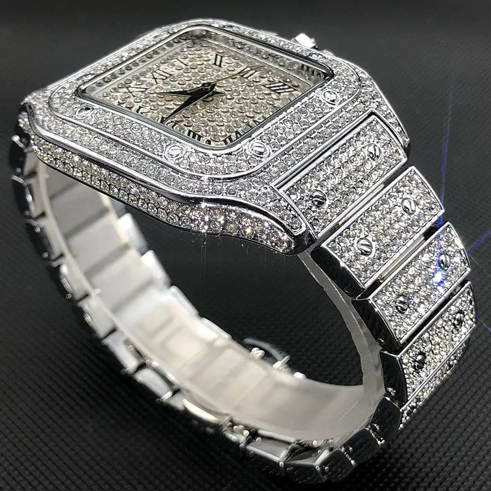 Swiss Geneva Diamond Watch