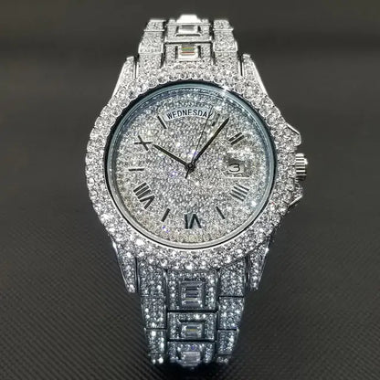 MISSFOX Diamond Watch For Men