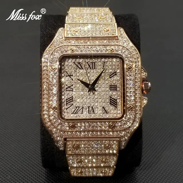 Swiss Geneva Diamond Watch