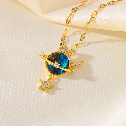 Fantasy Planet Necklace For Women Special-interest Design