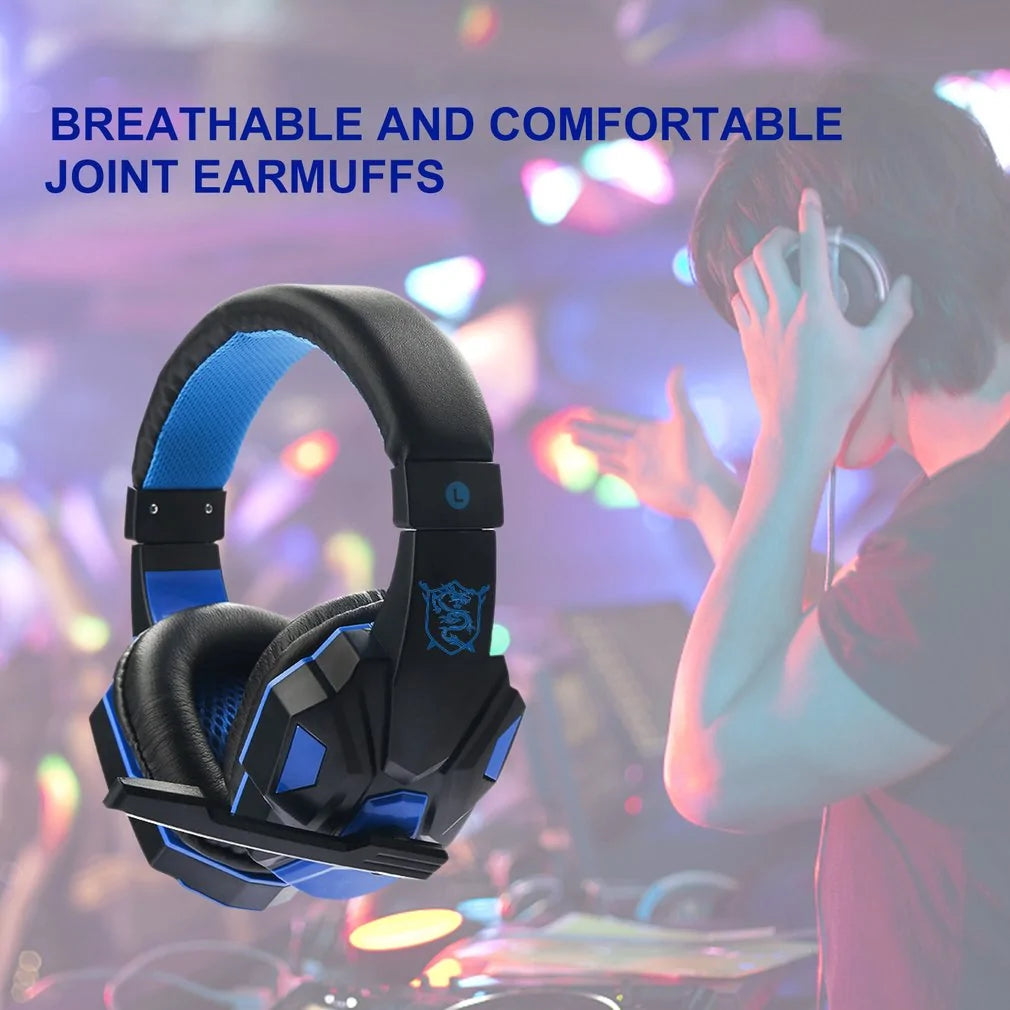 Stereo Gamer Gaming Headset PC Earphone