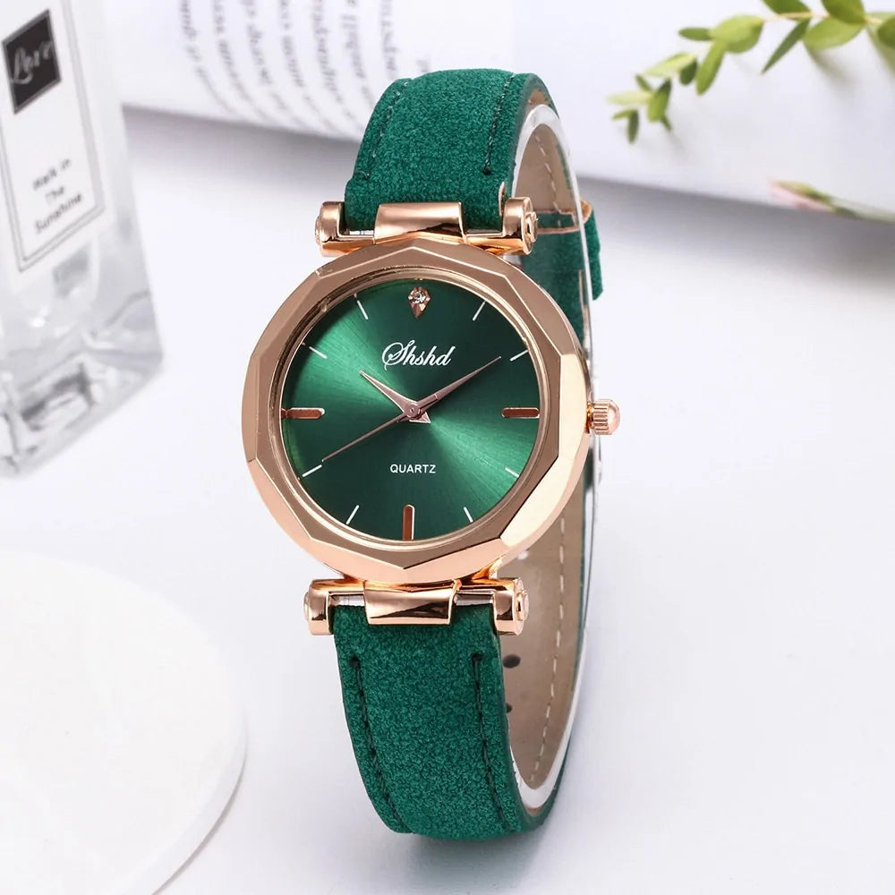 Fashion Women Leather Casual Watch