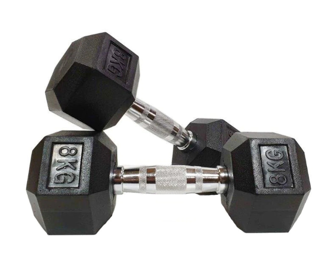 Morgan Rubber Hex Dumbbells [20Kg (Pair)]