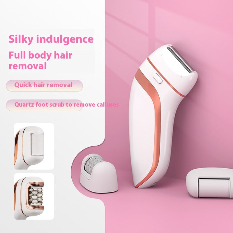 Three-in-one Electric Hair Removal Lady Shaver Hair Removal Pedicure Device