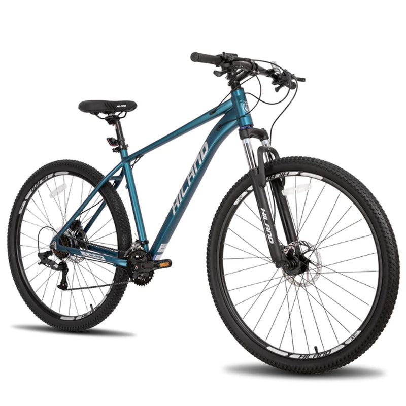 Hiland 29 Inch Mountain Bike for Men Adult Bicycle Aluminum Hydraulic Disc-Brake 16-Speed with Lock-Out Suspension Fork