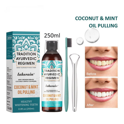 Coconut Oil Mouthwash Oil Care Gum Tooth Stain Removal