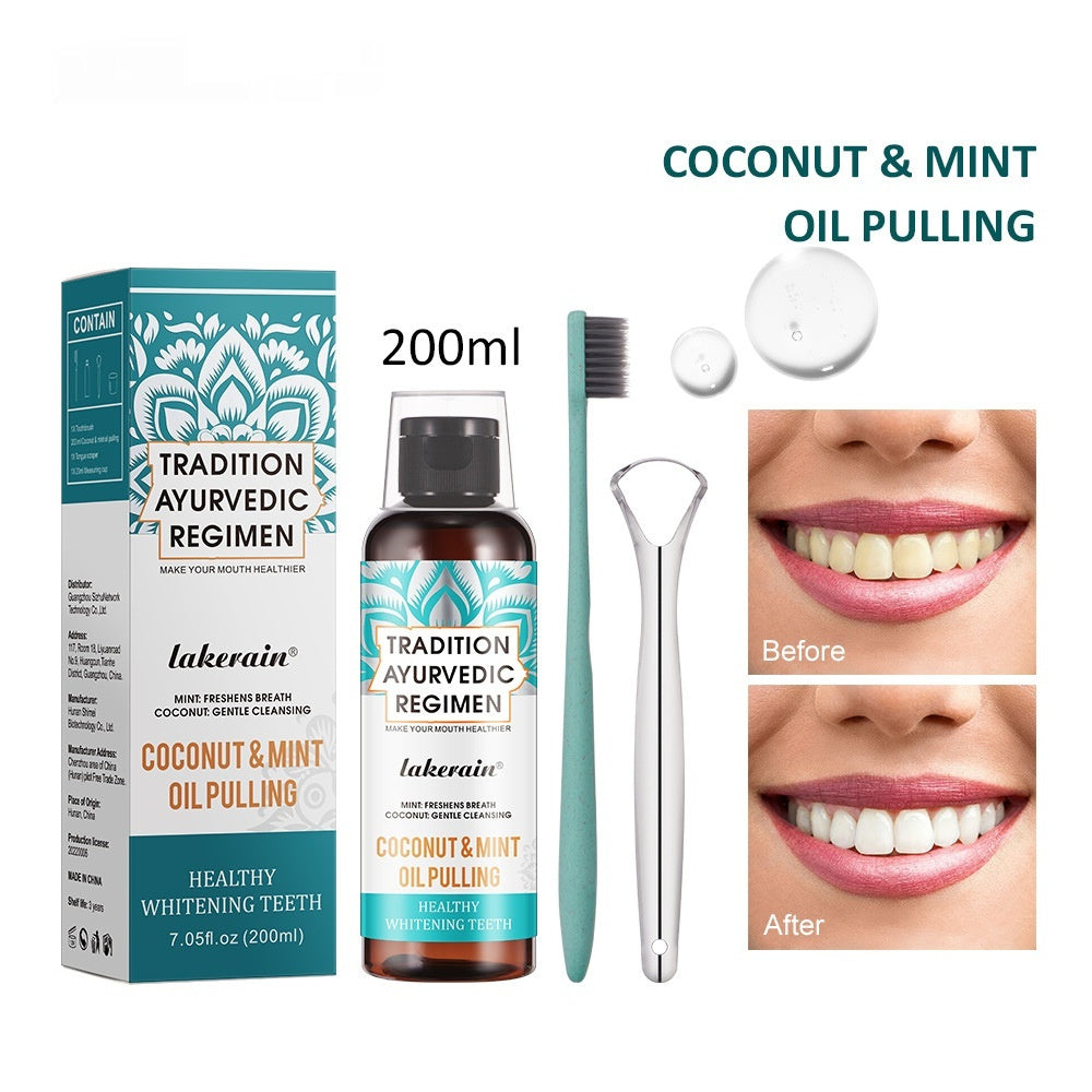 Coconut Oil Mouthwash Oil Care Gum Tooth Stain Removal