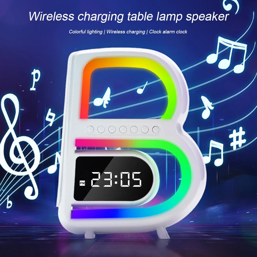 2024 New B-Shaped Blutooth Speaker Multifunctional Smart Music Rhythm Lighting