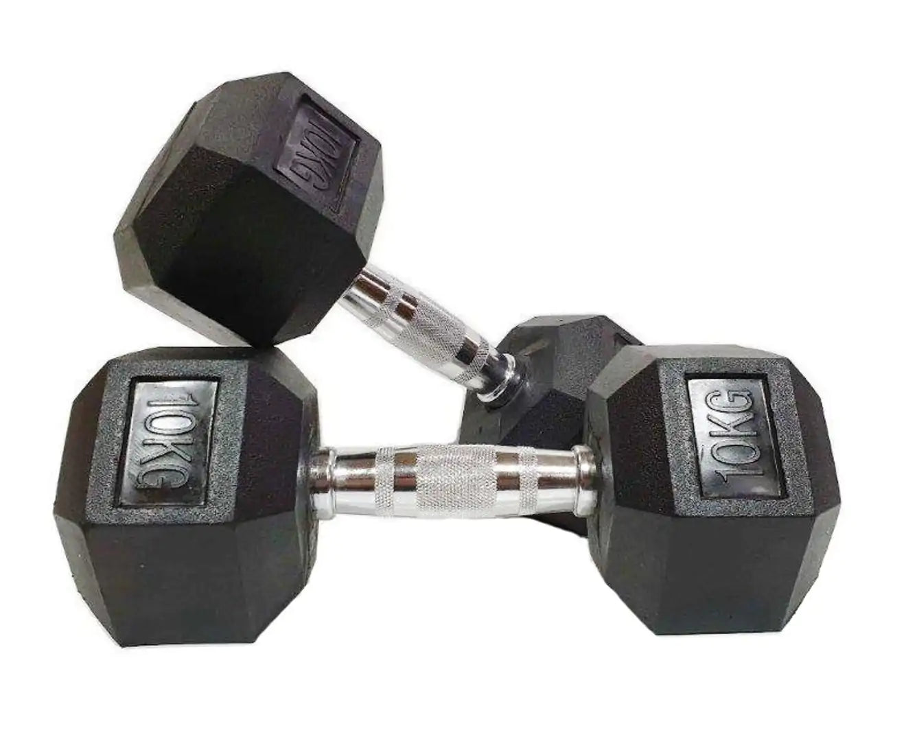 Morgan Rubber Hex Dumbbells [15Kg (Pair)]