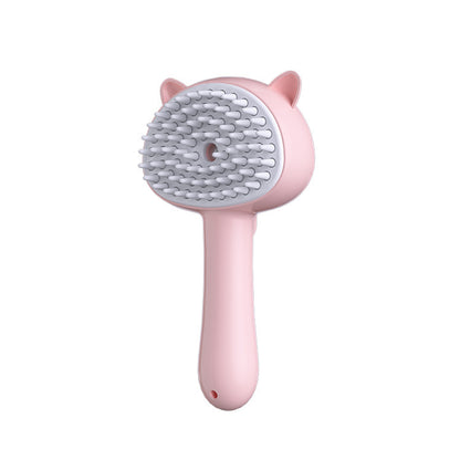 Hair Cleaning Brush With Mist Multifunctional Cat Grooming Brush Rechargeable Self Cleaning Slicker Brush For Pets Dogs &amp; Catsb Pet Products