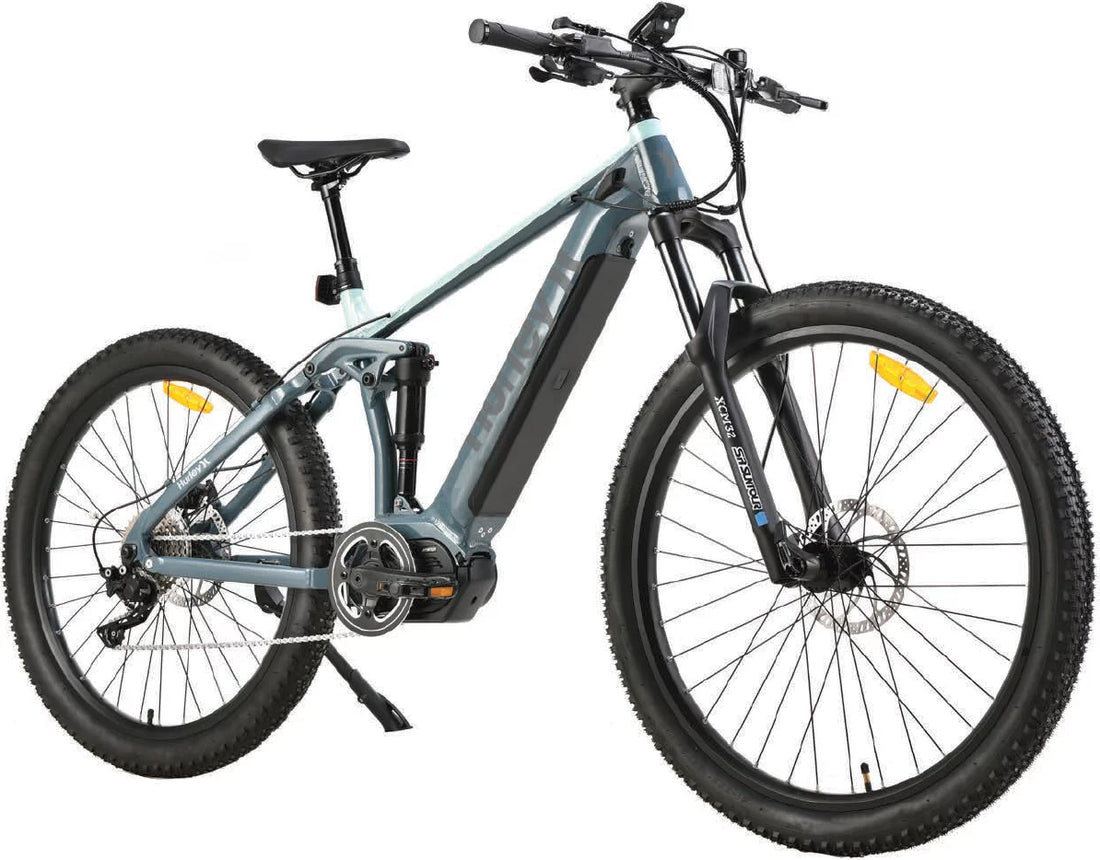 Riptide 19-Inch Dual Suspension E-Mountain Bike, Green