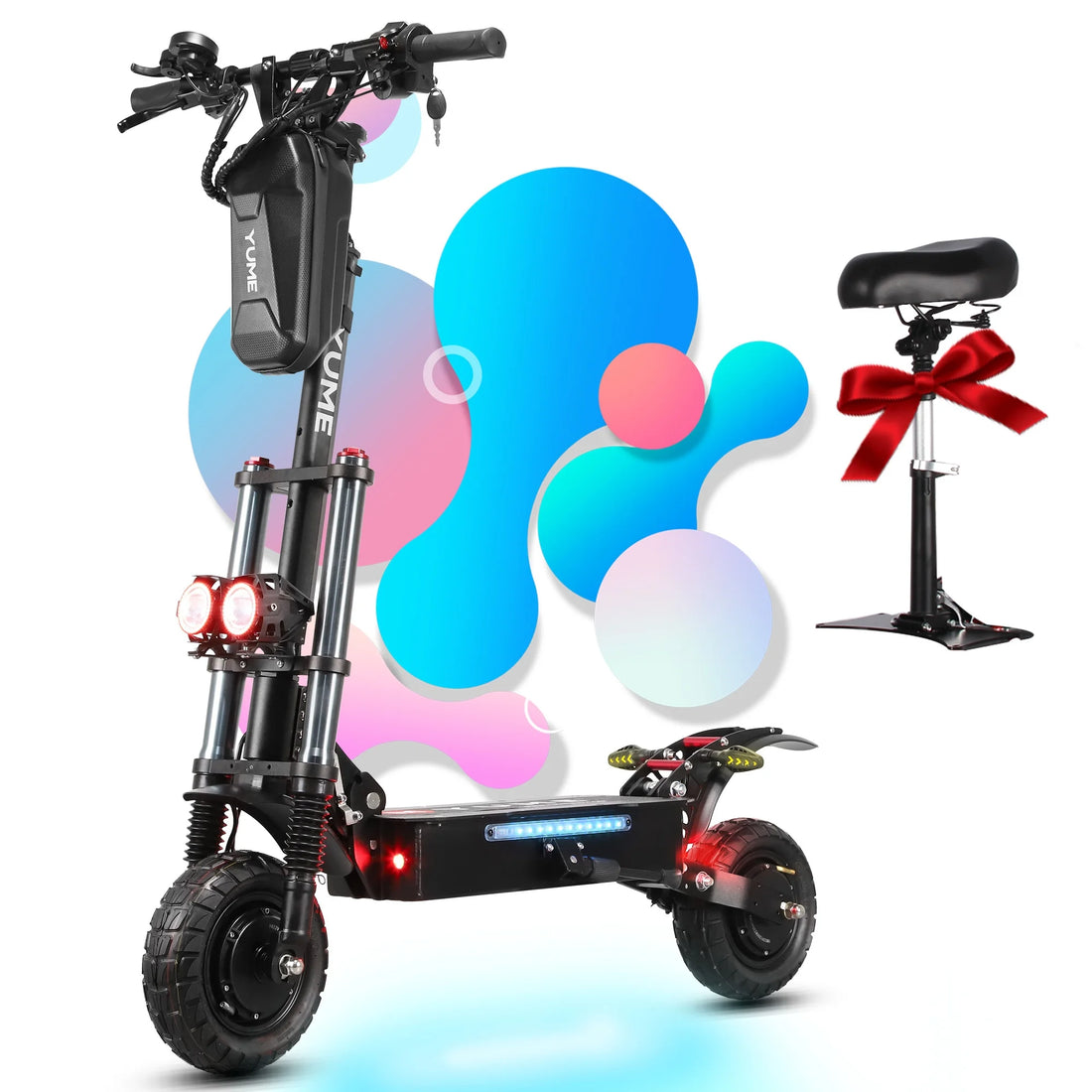 Y10 Electric Scooter for Adults 2400W 40 Miles 40 Mph, Overall Size: 1180*230*1380Mm