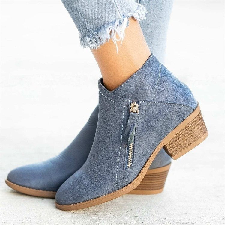 Winter Boots Suede Fashion Women&