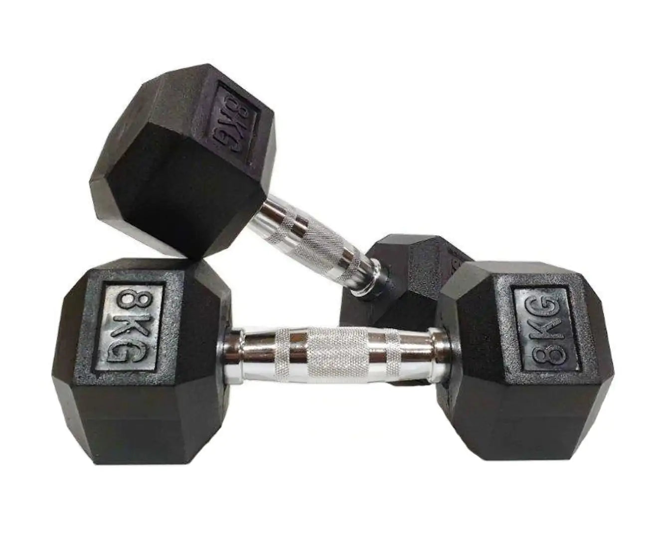 Morgan Rubber Hex Dumbbells [15Kg (Pair)]