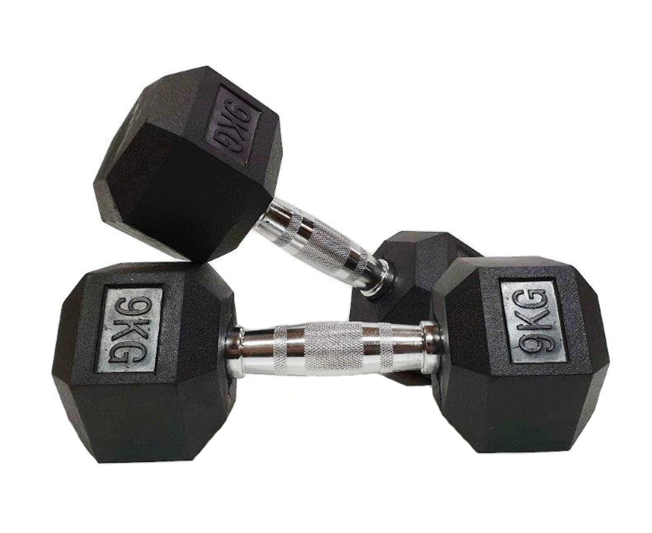 Morgan Rubber Hex Dumbbells [20Kg (Pair)]