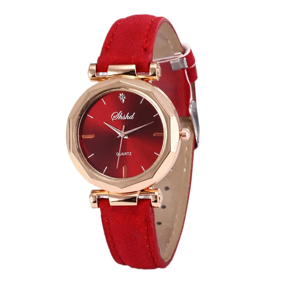 Fashion Women Leather Casual Watch