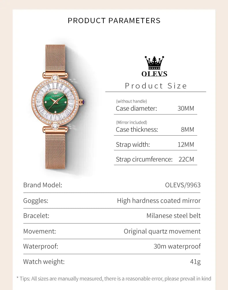 Luxury Diamond Quartz Watch